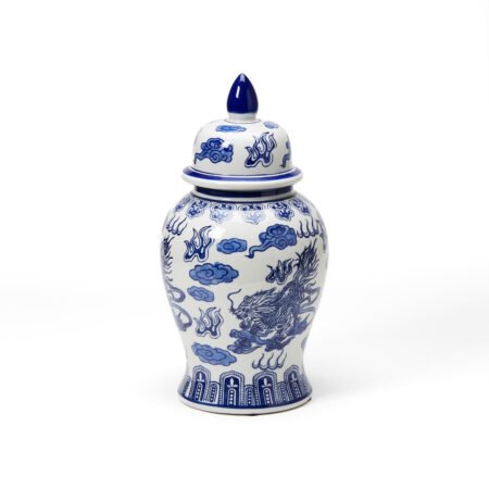 Classic Chinoiserie Temple Jar